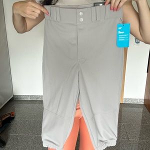 New baseball pants grey